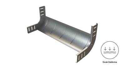 EAE 60 CTE 600 İç Bükey Dönüş Modülü 1.5 mm Galvaniz