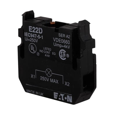 Eaton E22D 22,5 mm E22 Serisi Tam Gerilim Akkor Lamba Ünitesi