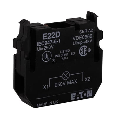 Eaton E22D 22,5 mm E22 Serisi Tam Gerilim Akkor Lamba Ünitesi