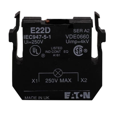 Eaton E22D 22,5 mm E22 Serisi Tam Gerilim Akkor Lamba Ünitesi