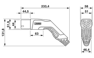 Elektrikli Araç Şarj Kablosu 5 Metre Phoenix Contact
