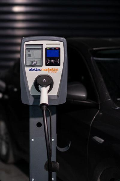 EMEV 22kW 3 Faz 32A Tip 2 Soketli Elektrikli Araç Şarj İstasyonu