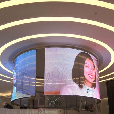 Esnek Transparan LED Ekran Flexible Transparent LED Sistem