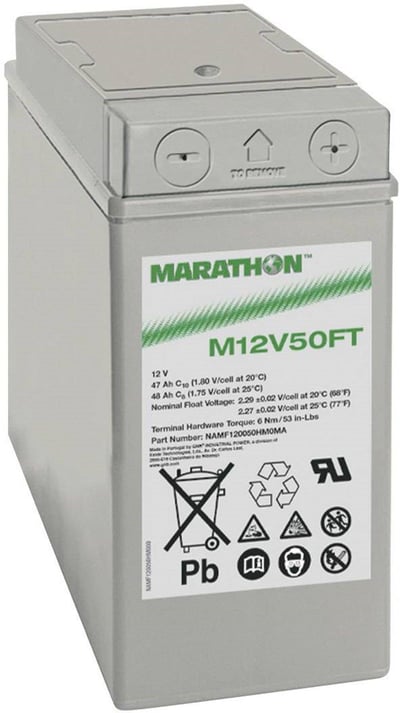 Exide M12V50FT 12V-47 Ah Akü Endüstriyel Akü