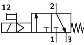 Festo 172959 HEE-D-MIDI-24 Açma Kapama Valfi | 24V DC 3/2 Pnömatik Valf