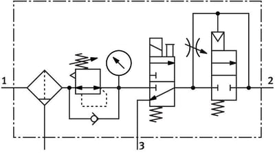 Festo 531101 Şartlandırıcı kombinasyonu MSB4-1/4:J1D1A1-WP