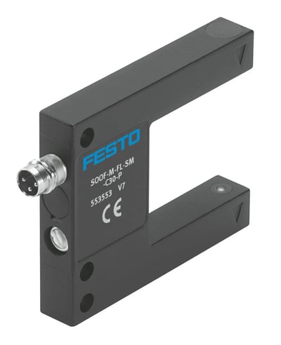 Festo 553553 SOOF-M-FL-SM-C30-P Çatal Sensör | PNP | IP67
