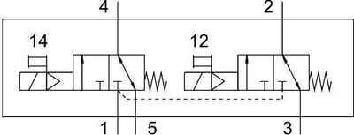Festo 574360 VUVG-L10-T32C-MZT-M7-1P3 Selenoid valf 