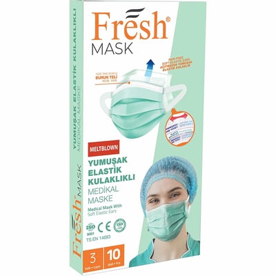 Fresh Mask Meltblown Maske 10 Adet