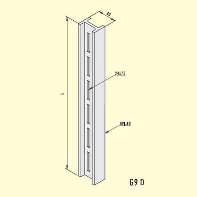 Gersan G9-650 D BAŞLIKSIZ NPI-80 DEMİRİ L=650mm