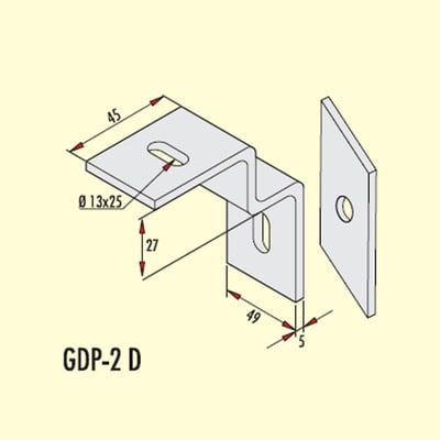 Gersan GDP-2 D NPI-80 DEMİRİ TESPİT ELEMANI
