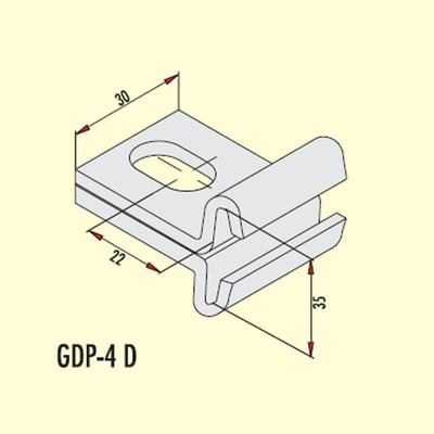 Gersan GDP-4 D NPI-80 DEMİRİ TESPİT ELEMANI