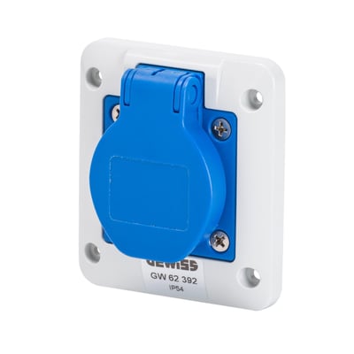GEWISS GW68003N KOMBİNASYON SET 2 ADET 5X32 PRİZ+2 ADET 2X16 PRİZ+ RCCB KAÇAK AKIM RÖLESİ 2P.25A .AC/30MA+RCCB kaçak akım rölesi 4P.25A .AC/30mA 