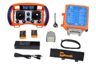 HBC-Radiomatic Technos A - Renkli Ekranlı Kablosuz Mobil Vinç Kumandası