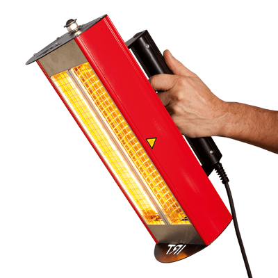 Hedson 800434 IRT 2 PrepCure - Sürüm 4 Çift Lambalı El Tipi Kızılötesi Kurutma Cihazı 2kW (230V, NA ETL)
