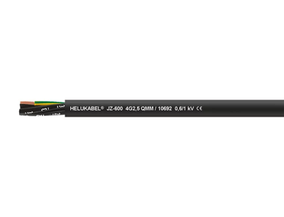 HELUKABEL 10656 JZ-600 black 2 x 1,5 mm²