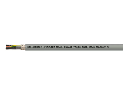 HELUKABEL 16533  F-CY-OZ (LiY-CY) grey 3 x 0,5 mm² Endüstriyel Kontrol Kablosu