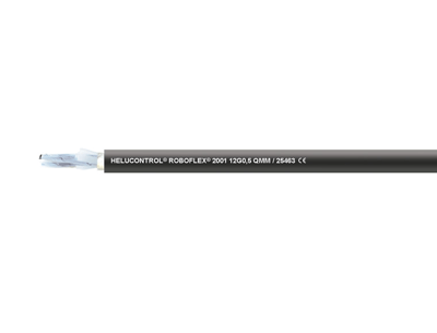 HELUKABEL 25465 HELUCONTROL  ROBOFLEX 2001 black 25 G 0.5 mm²