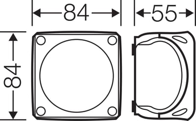 Hensel DK 0100 GZ Klemenssiz Kablo Bağlantı Buatı 84x84x55 mm IP66 1000 V