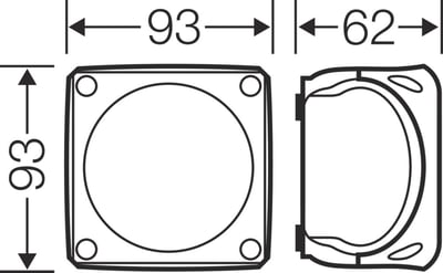 Hensel DK 0202 GZ Klemensli Kablo Bağlantı Buatı IP66 93x93x62 mm