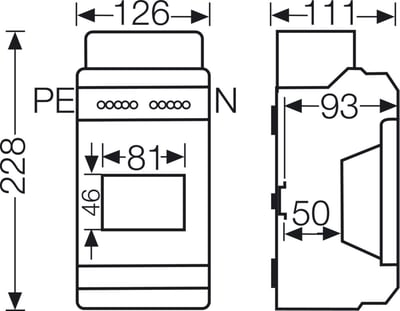Hensel KV 9104 4,5 Modül Dağıtım Panosu IP65