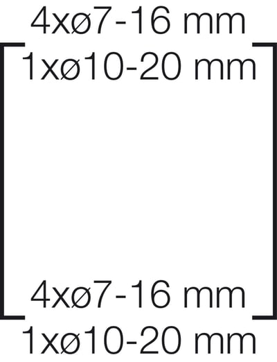 Hensel KV 9104 4,5 Modül Dağıtım Panosu IP65