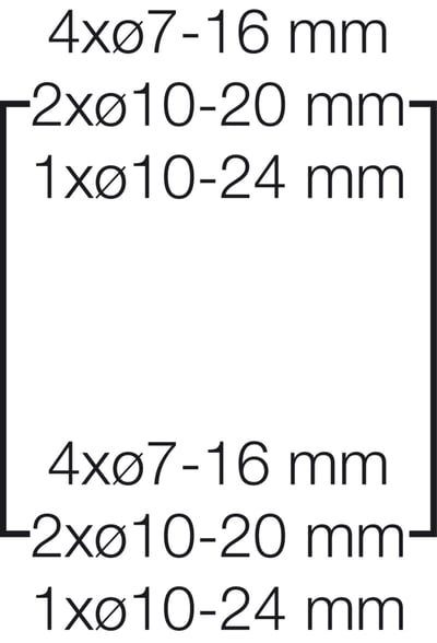 Hensel KV 9106 6 Modül Dağıtım Panosu IP65