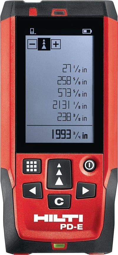 Hilti 2062050  Lazermetre PD-E – 200 m Mesafe Ölçer