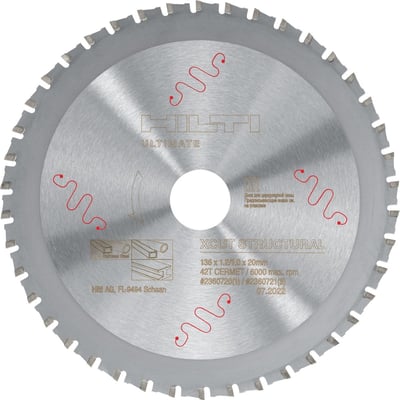 Hilti 2360720 SCBM XCut Struc 136 Yapısal Paslanmaz ve Çelik Daire Testere Bıçağı