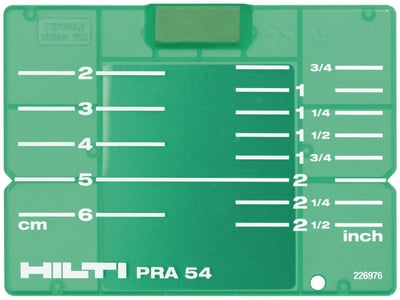 Hilti Çok Yönlü Lazerler İçin Hedef plakası PRA 54 (CM/IN) 