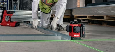 Hilti PM 50MG-22 Çoklu Çizgi Lazeri (360° Yeşil Çizgili, Çantalı)