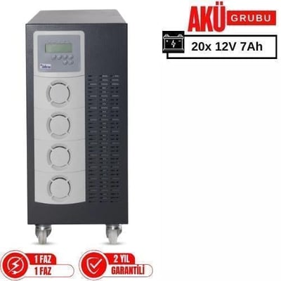 İnform Flexipower 6 kVA Online UPS 20x 12V 7Ah Akülü