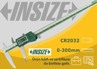 İnsize 1108-200 Dijital Kumpas 0-200 mm