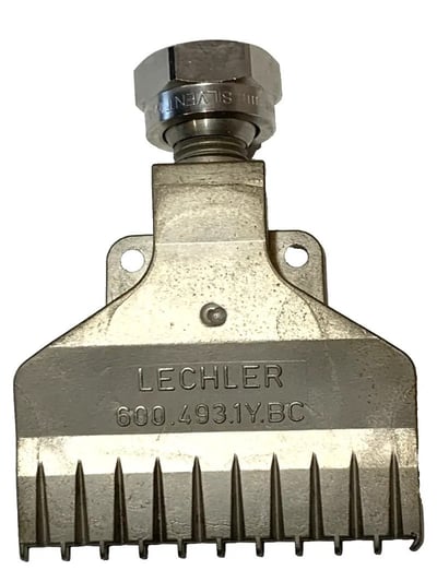 Lechler 600.493.1Y.BC Flat Fan Air Nozzle SS316L 1/4
