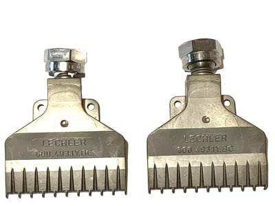 Lechler 600.493.1Y.BC Flat Fan Air Nozzle SS316L 1/4
