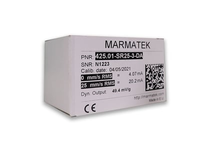 Marmatek MVT-425.01-SR25-3-DA Vibrasyon Sensörü – 4-20mA, 25 mm/s RMS