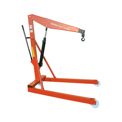 MAZZOLA LONGUS 77140010 Hidrolik atölye vinci, 500 kg taşıma kapasitesi, yürüyen aksam yüksekliği 143 mm