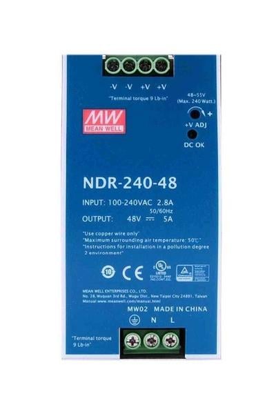 Mean Well NDR-240-48 240W 48V 5A Güç Kaynağı