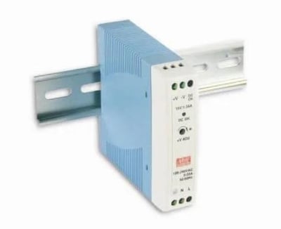 MeanWell MDR-20-24 Ray Montaj Power Supply 20W 24V 1.0A