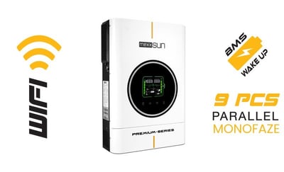 MEXXSUN Tam Sinüs Akıllı İnverterler MEXX-P6kW - Premium 48V 6kW (Paralel /Wi-Fi/ Dual Output)