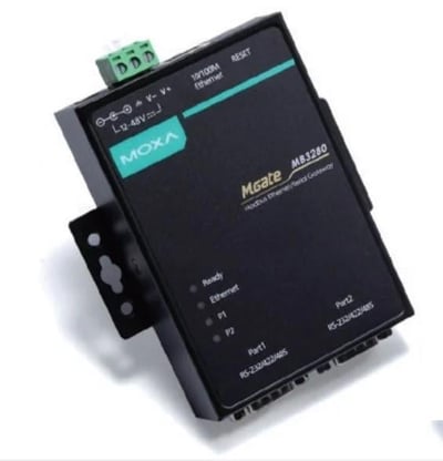 MGate MB3280-2 Port RS-232/422/485 Modbus TCP to Serial Communication Gateway