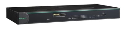 MGate MB3660-16-2DC Modbus gateway with dual LANs, dual DC power inputs, 16 RS-232/422/485