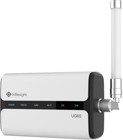 MILESIGHT UG65-L00E-868M-EA Indoor LoRaWAN Gateway With 4G(Cat4) 8 Channels 1*WAN/LAN, WiFi and Po