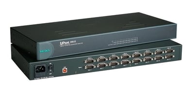 MOXA UPort 1650-16 16 Port USB-to-Serial Hub, EU Plug, RS-232/422/485