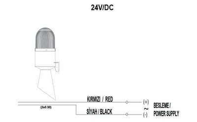 Mucco SNT-2148 -SNT-EB7013 IŞIKLI KORNA 12-24 AC/DC