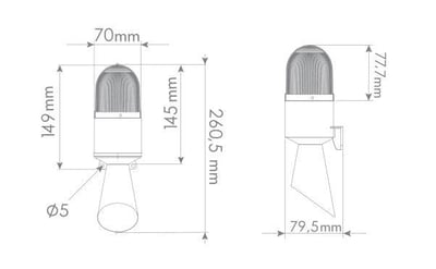 Mucco SNT-B711-1 16 Melodili Borulu Korna