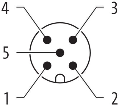 MURR ELEKTRONIK 7000-12533-0000000 M12 -5 pin erkek konnektör