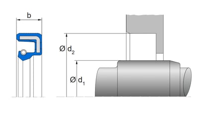 NORD DRIVESYSTEMS EX-SEAL 30x52x7 A NBR902 EMQ Ön Yağ Keçesi