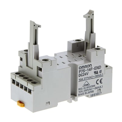 Omron P7S-14F-END DC24 Soket | G7S Rölesi için DIN Ray ve Vidalı Terminal