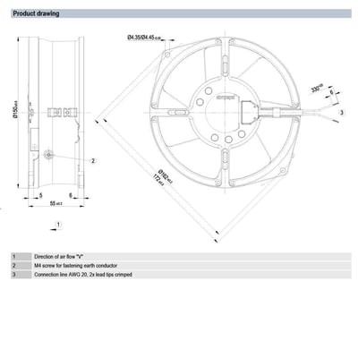 Pano Klima Fanı – EbmPapst W2S130-AA03-01 | Endüstriyel Pano Fanı